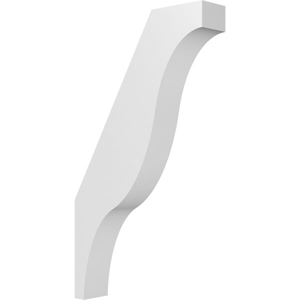 Ekena Millwork 3 1/2-in. W x 16-in. D x 28-in. H Funston Architectural Grade PVC Knee Brace BRCP035X16X28FST - main